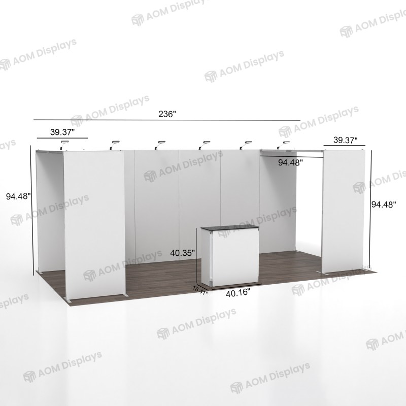 10x20 Folding SEG Fabric Booth 02