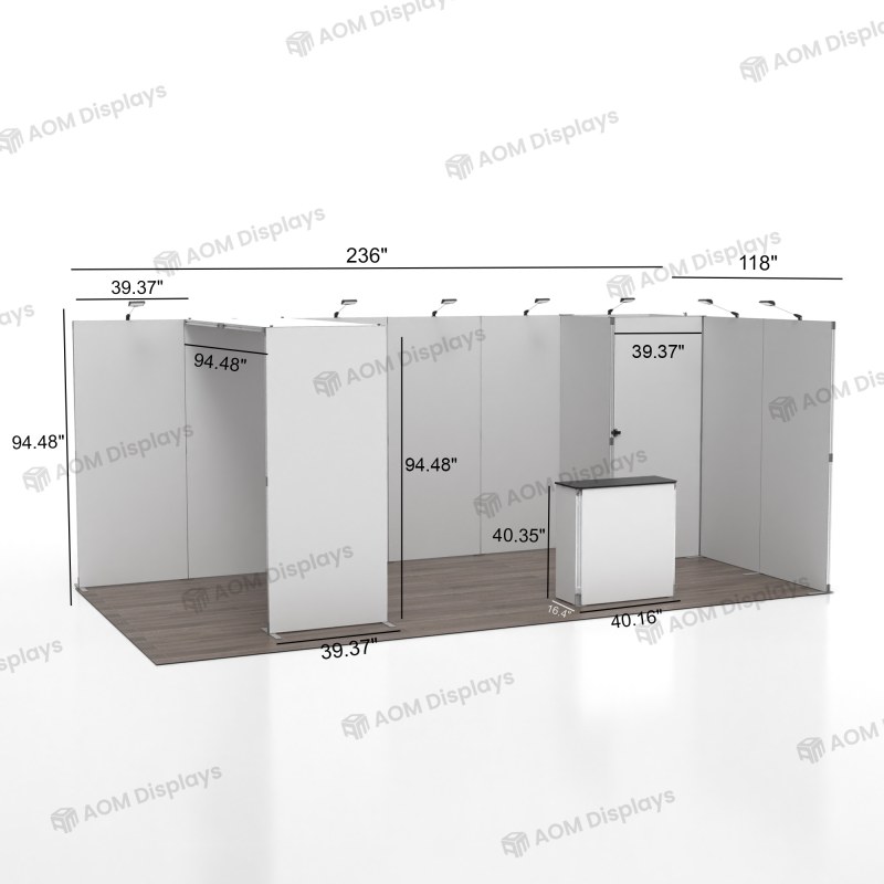 10x20 Folding SEG Fabric Booth 03