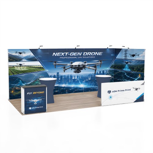 10x20 Folding SEG Fabric Booth 04