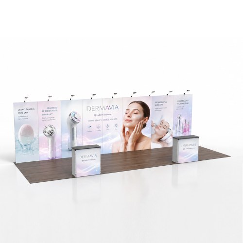 10x30 Folding SEG Fabric Booth 01