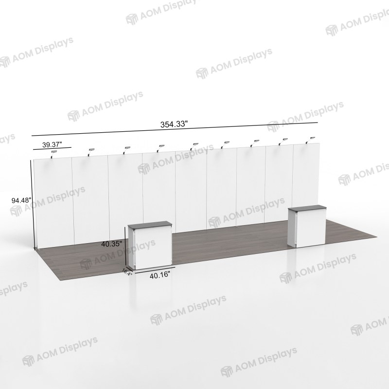 10x30 Folding SEG Fabric Booth 01