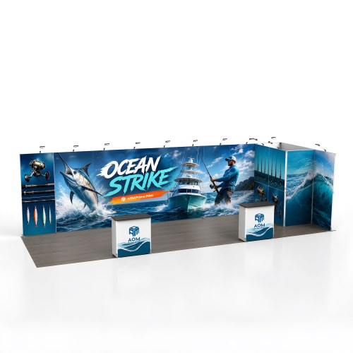 10x30 Folding SEG Fabric Booth 02