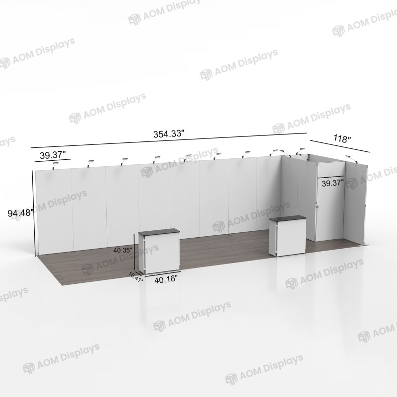 10x30 Folding SEG Fabric Booth 02