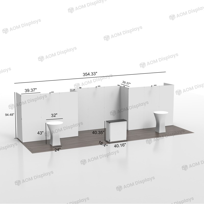 10x30 Folding SEG Fabric Booth 03