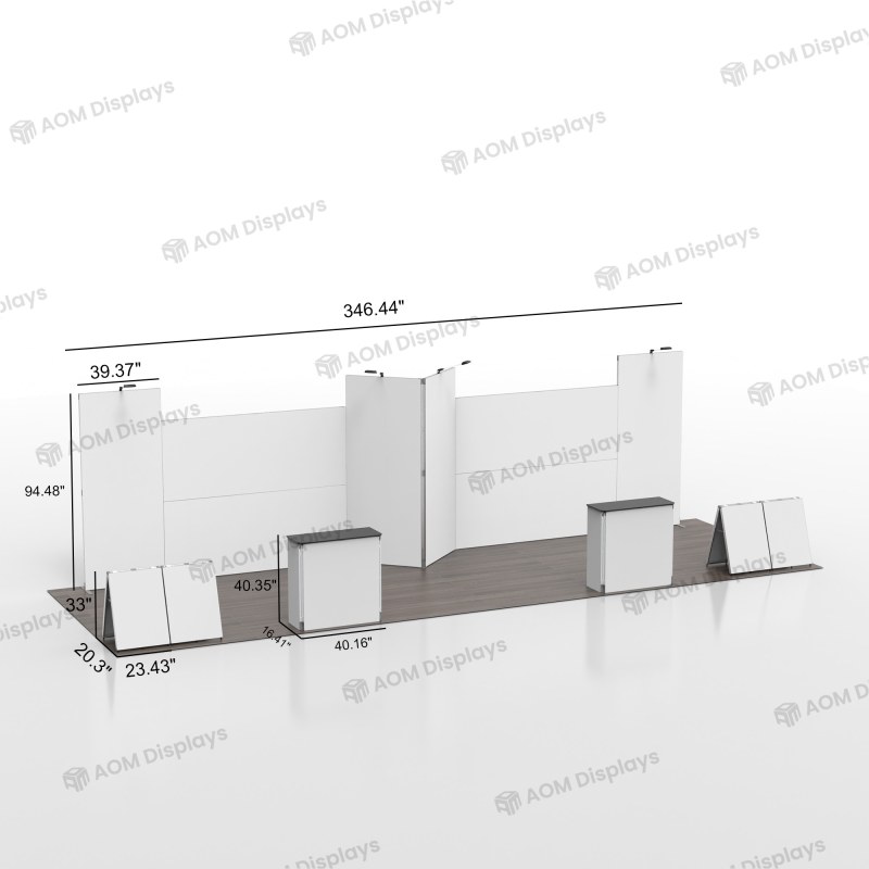 10x30 Folding SEG Fabric Booth 04