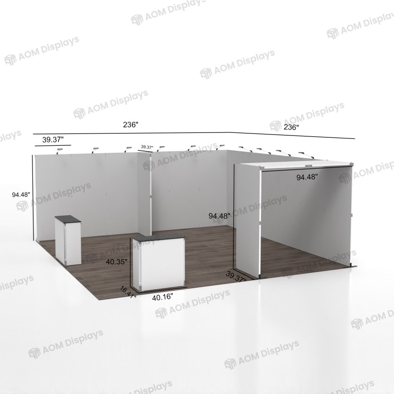 20x20 Folding SEG Fabric Booth 01