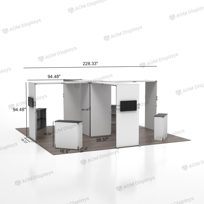 20x20 Folding SEG Fabric Booth 04