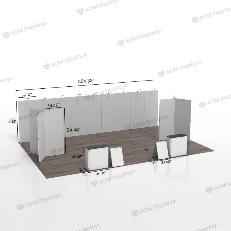 20x30 Folding SEG Fabric Booth 01