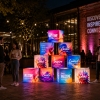 3D SEG LED Backlit Cube Lightbox