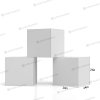 Stackable SEG Backlit Cube Display