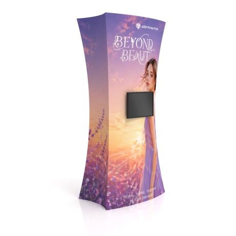 Custom Sail-Shape Media Display Tower