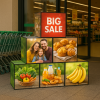 Custom Backlit Stackable Cube Displays