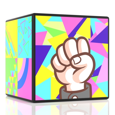 Custom Backlit Stackable Cube Displays