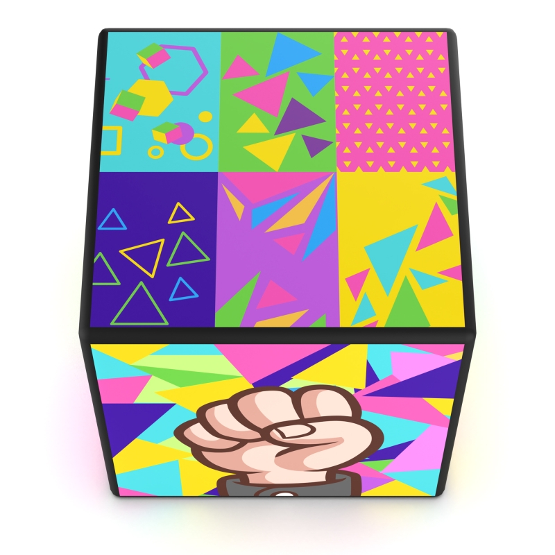 3D Backlit Stackable Cube Trade Show Display with Custom Graphics | AOM ...