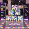 Custom Backlit Stackable Cube Displays