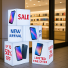 3D SEG LED Backlit Cube Lightbox