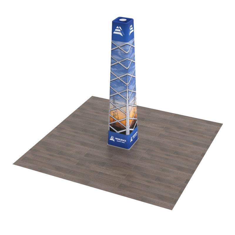 Custom Trade Show Tower Display | Fabric Tower Display – Tower 01 | AOM ...