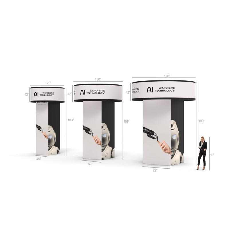 Trade Show Tower with Tube Blimp Display