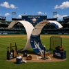 Vertical C-shaped Trade Show Display
