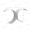 Vertical C-shaped Trade Show Display