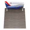 8ft Straight FlexZip Trade Show Display