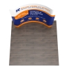 8ft Curved FlexZip Trade Show Display