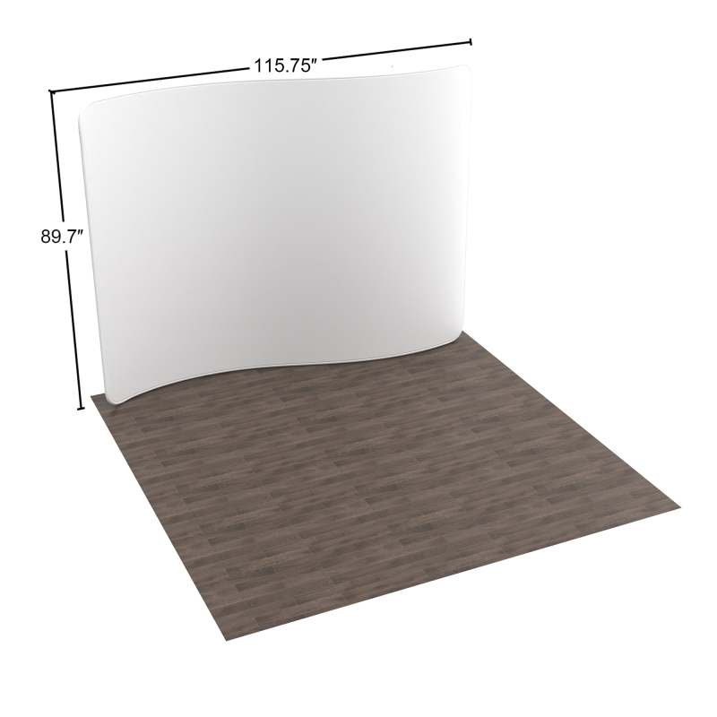 10ft S-Shaped FlexZip Trade Show Display