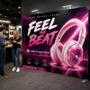 10ft Straight FlexZip Trade Show Display