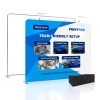 10ft Straight FlexZip Trade Show Display