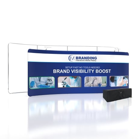 20ft S-Shaped FlexZip Trade Show Display