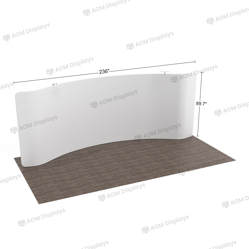 20ft Curved FlexZip Exhibit Display