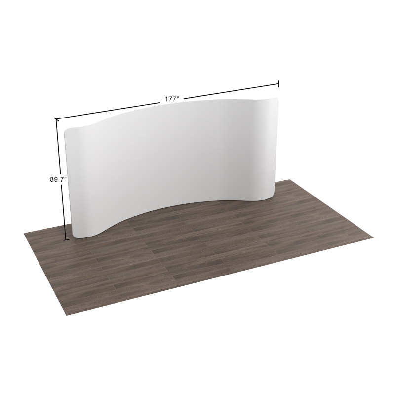 15ft Curved FlexZip Trade Show Display
