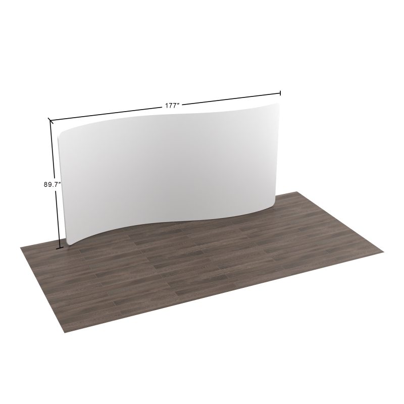 15ft S-Shaped FlexZip Trade Show Display