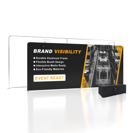 18.5ft Flat FlexZip Trade Show Display