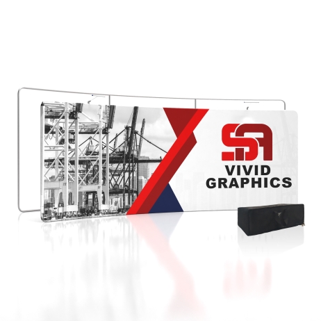 20ft Curved FlexZip Custom Display