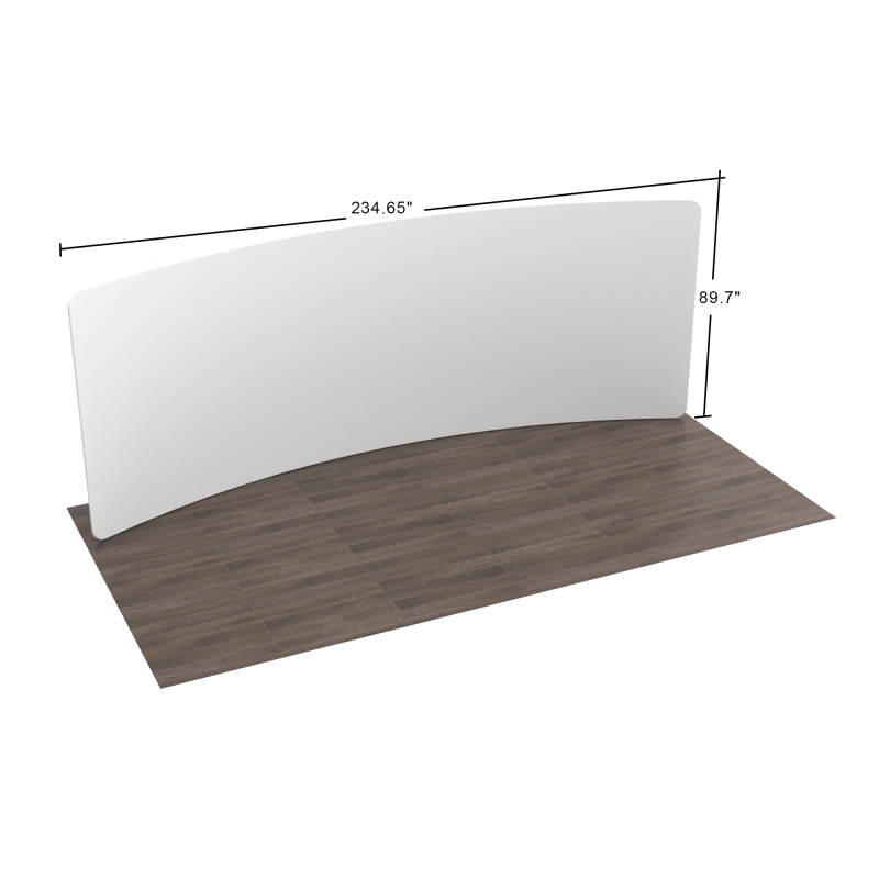 20ft Curved FlexZip Promo Display
