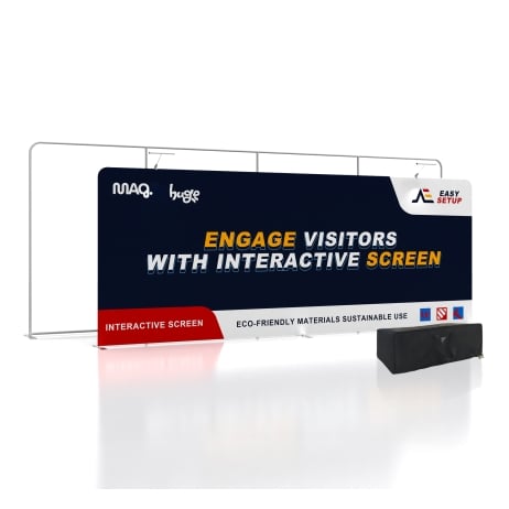 20ft Straight FlexZip Trade Show Display