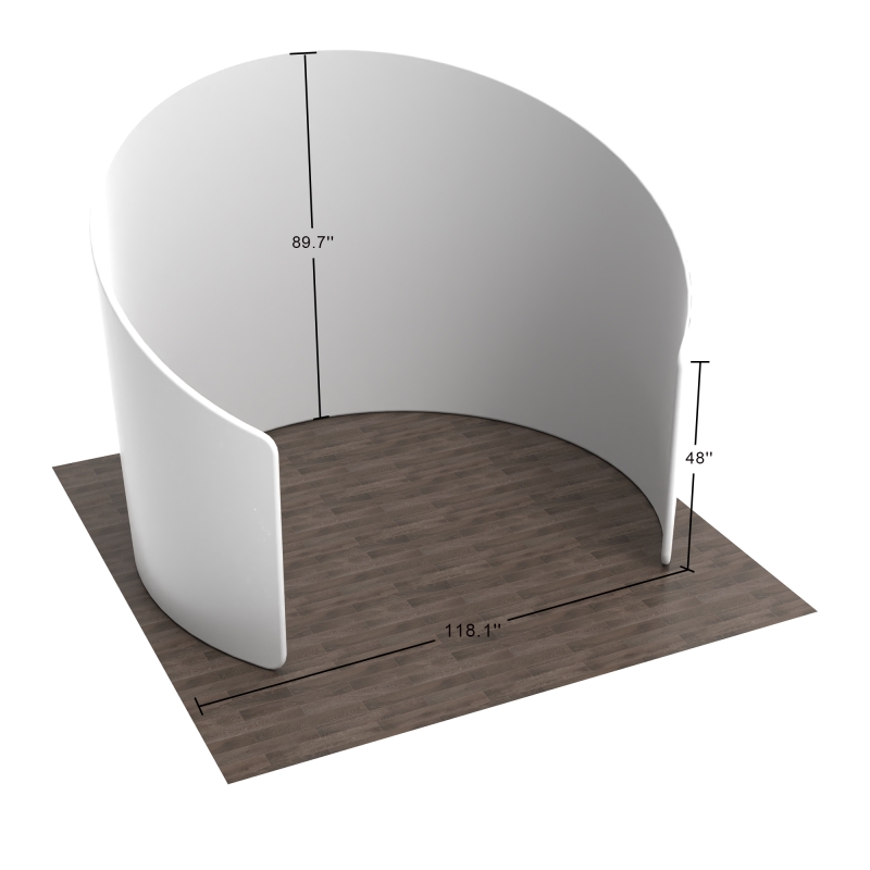 10ft C-Shaped Semi-Enclosed Backdrop