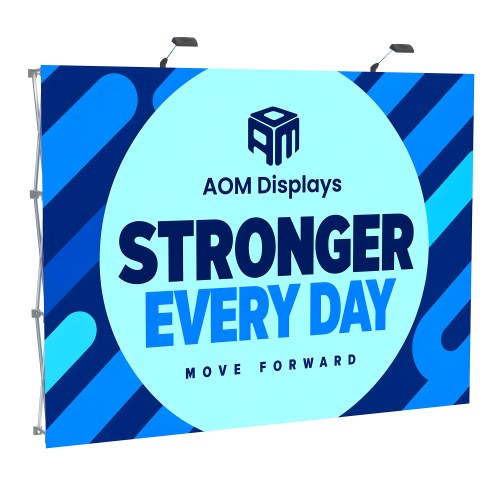 10ft Straight FlexPop™ Fabric Pop-Up Display - Front Only