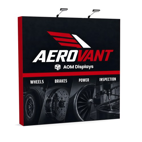 8ft Straight FlexPop™ Fabric Pop-Up Display