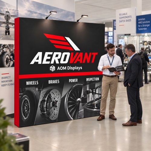 8ft Straight FlexPop™ Fabric Pop-Up Display