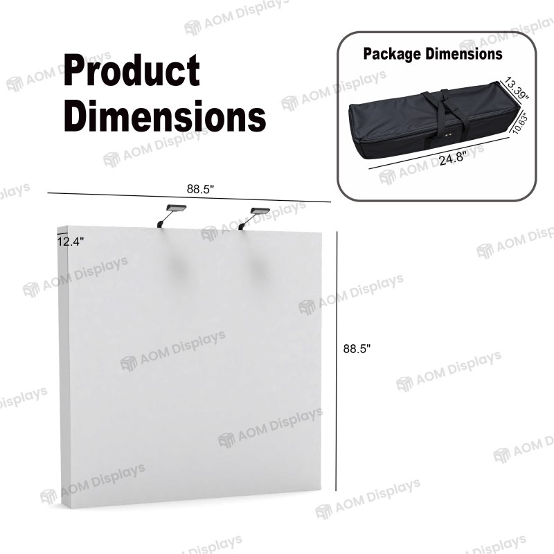 8ft Straight FlexPop™ Fabric Pop-Up Display