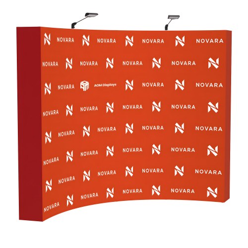 10ft Curved FlexPop™ Fabric Pop-Up Display