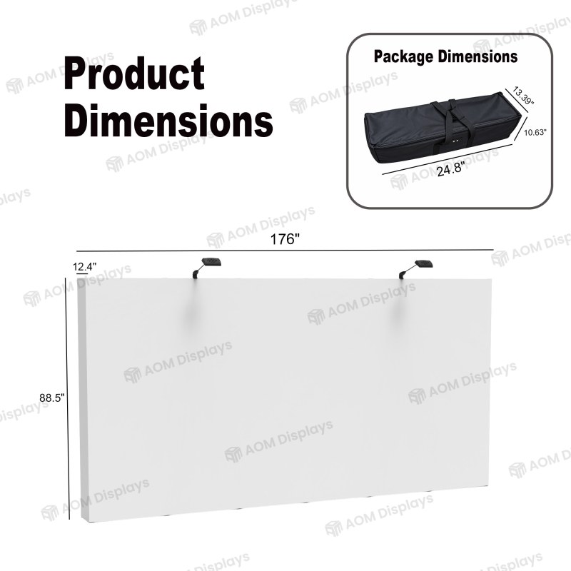 15ft Straight FlexPop™ Fabric Pop-Up Display