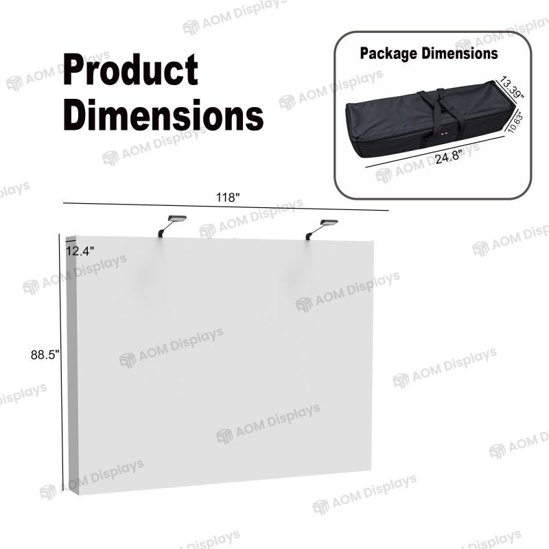 10ft Straight FlexPop™ Fabric Pop-Up Display