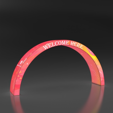Custom Backlit Rainbow Archway Display