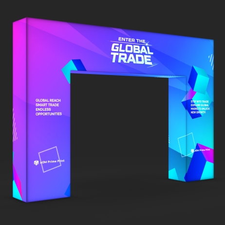 Custom Backlit N-Frame Arch Display