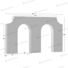 17ft Triumphal Event Arch Double