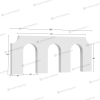 24ft Triumphal Event Arch Triple