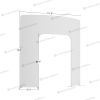 Custom N-Curved Entrance Arch Display